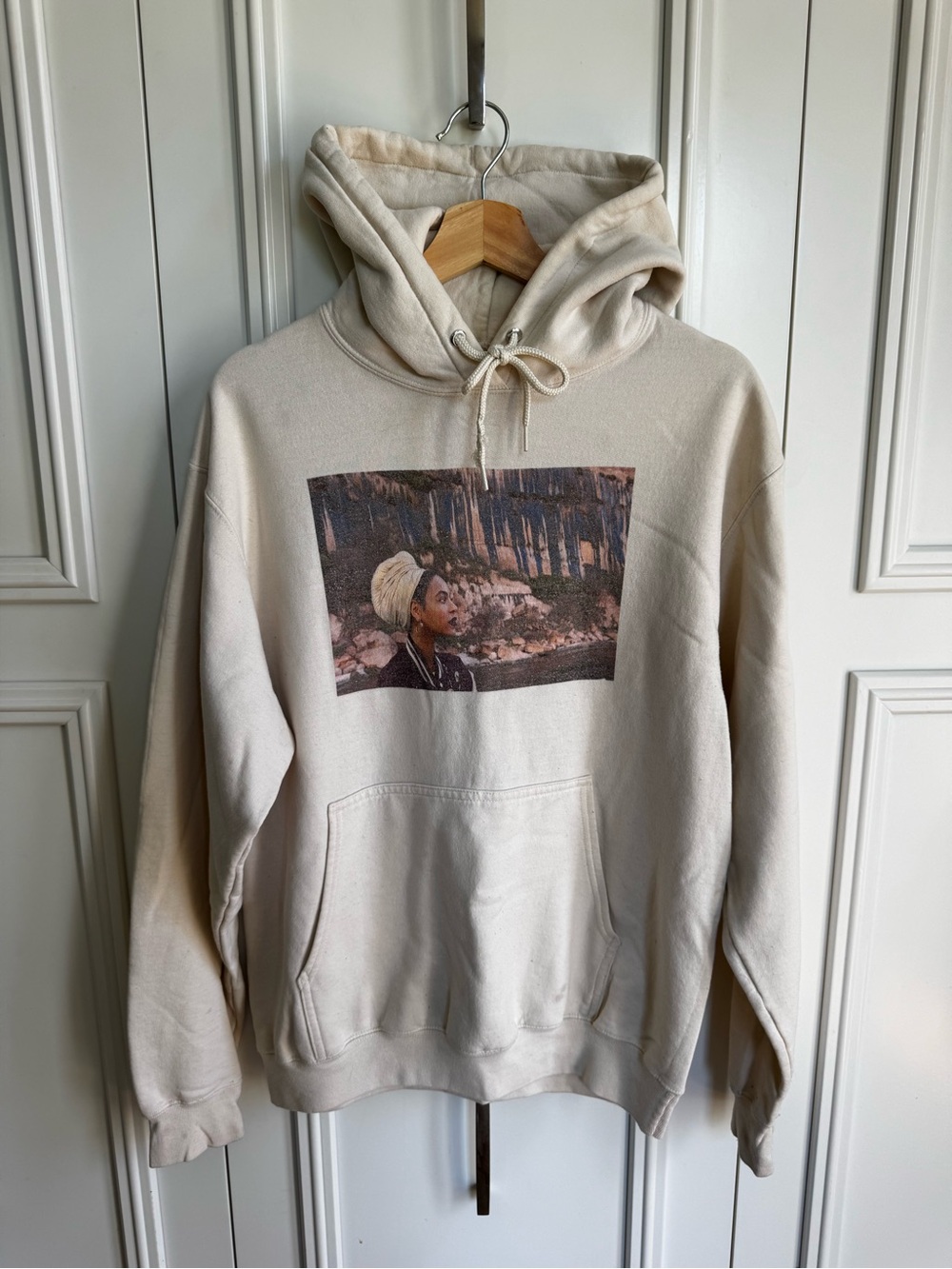 Official Beyoncé Hoodie - Size Medium Cream